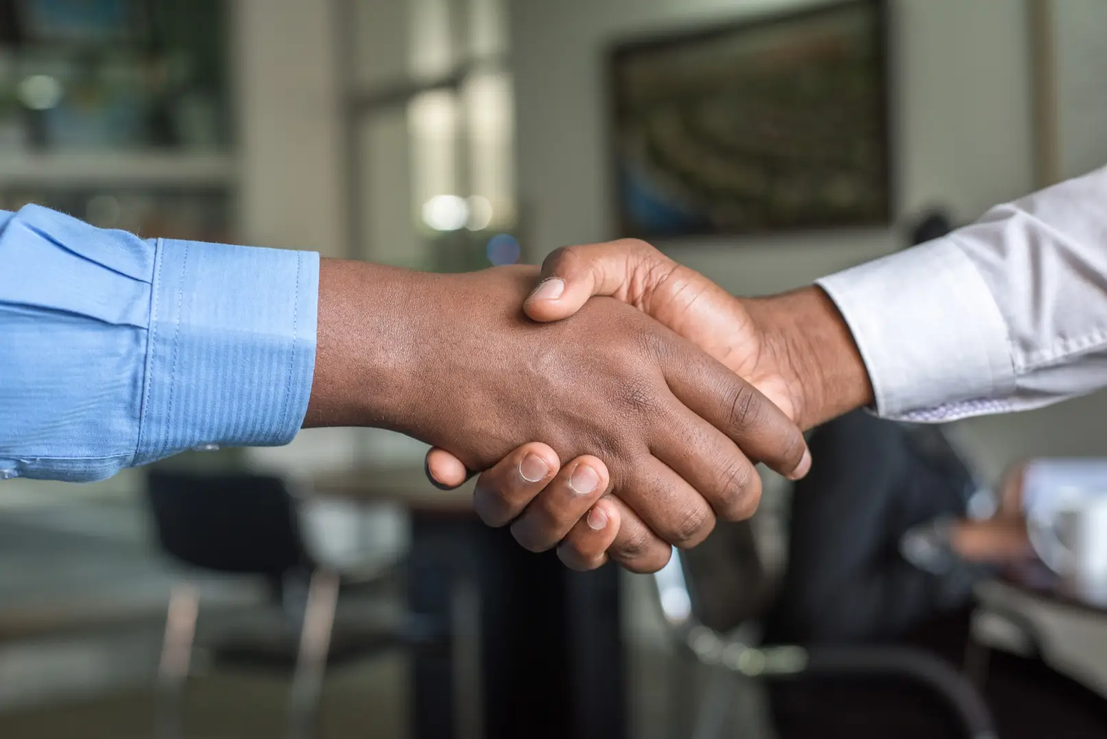 shakehands of professional people